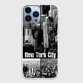 Чехол для iPhone 13 Pro Max с принтом Улицы Нью Йорка в городе Новоалтайск,  |  | city | collage | houses | new york | skyscrapers | streets | usa | город | дома | коллаж | нью йорка | сша | улицы
