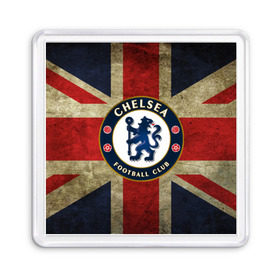 Магнит 55*55 с принтом Chelsea №1! в городе Новоалтайск, Пластик | Размер: 65*65 мм; Размер печати: 55*55 мм | Тематика изображения на принте: британский флаг | челси | эмблема
