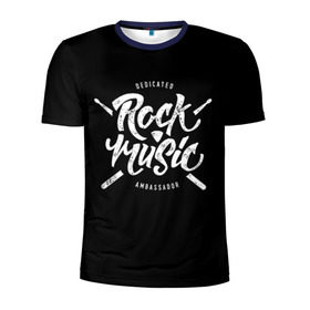 Мужская футболка 3D спортивная с принтом Rock Music в городе Новоалтайск, 100% полиэстер с улучшенными характеристиками | приталенный силуэт, круглая горловина, широкие плечи, сужается к линии бедра | alternative | band | metal | music | nickelback | rock | альтернатива | барабан | гитара | инструмент | метал | музыка | найклбэк | нирвана | рок