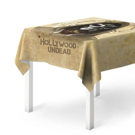 Скатерть 3D с принтом Hollywood Undead. Funny Man в городе Новоалтайск, 100% полиэстер (ткань не мнется и не растягивается) | Размер: 150*150 см | king | kong | rapcore | альварес | альтернатива | альтернативный | голливуд | голливудская | дилан | лос анджелес | маска | нежить | рок | рэп | рэпкор