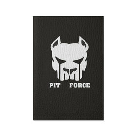 Мужская футболка 3D с принтом Pit Force в городе Новоалтайск, натуральная матовая кожа | размер 19,3 х 13,7 см; прозрачные пластиковые крепления | pit force | белый | боец | друг человека | животные | питбуль | порода | собака | цвет | чёрный
