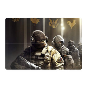 Магнитный плакат 3Х2 с принтом Tom Clancy Rainbow Six в городе Новоалтайск, Полимерный материал с магнитным слоем | 6 деталей размером 9*9 см | clancy | rainbow | six | tom | автоматы | игры | маски | мужчины | осада | солдаты