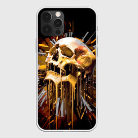Чехол для iPhone 12 Pro Max с принтом Череп в городе Новоалтайск, Силикон |  | background | black | clock | death | skeleton | skull | time | время | скелет | фон | часы | череп | черный