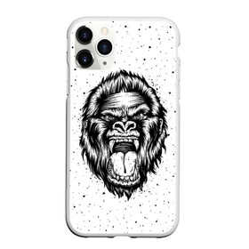 Чехол для iPhone 11 Pro матовый с принтом Рык гориллы в городе Новоалтайск, Силикон |  | animal | beast | gorilla | head | monkey | nature | rage | roar | голова | горилла | жиивотное | зверь | обезьяна | природа | рык | ярость