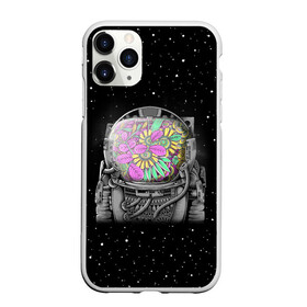 Чехол для iPhone 11 Pro матовый с принтом Цветочный астонавт в городе Новоалтайск, Силикон |  | astronaut | cosmonaut | cosmos | galaxy | planet | space | star | астронавт | галактика | звезды | космонавт | космос | планета | скафандр | цветы