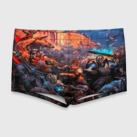 Мужские купальные плавки 3D с принтом Warhammer в городе Новоалтайск, Полиэстер 85%, Спандекс 15% |  | blood angels | space marine | warhammer 40k | wh40k | броня | воина | воины | солдаты