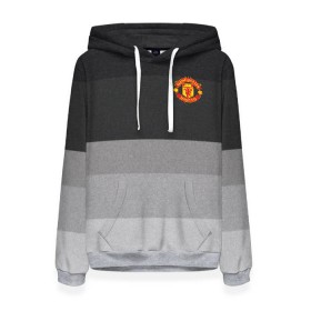 Женская толстовка 3D с принтом Manchester United - Noise (Шум) в городе Новоалтайск, 100% полиэстер  | двухслойный капюшон со шнурком для регулировки, мягкие манжеты на рукавах и по низу толстовки, спереди карман-кенгуру с мягким внутренним слоем. | manchester united | манчестер юнайтед | футбол