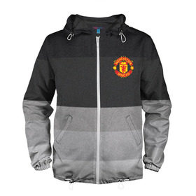Мужская ветровка 3D с принтом Manchester United - Noise (Шум) в городе Новоалтайск, 100% полиэстер | подол и капюшон оформлены резинкой с фиксаторами, два кармана без застежек по бокам, один потайной карман на груди | manchester united | манчестер юнайтед | футбол