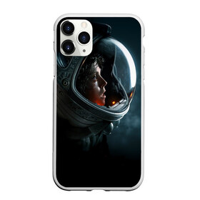 Чехол для iPhone 11 Pro Max матовый с принтом Девушка космонавт в городе Новоалтайск, Силикон |  | Тематика изображения на принте: alien | космос | рипли | скафандр | чужой