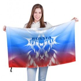 Флаг 3D с принтом Россия и узоры в городе Новоалтайск, 100% полиэстер | плотность ткани — 95 г/м2, размер — 67 х 109 см. Принт наносится с одной стороны | Тематика изображения на принте: абстрактный | интересный | красивый | мода | новый | объем | патриотизм | плавный | россия | стиль | стильный | узор | цвет | яркий