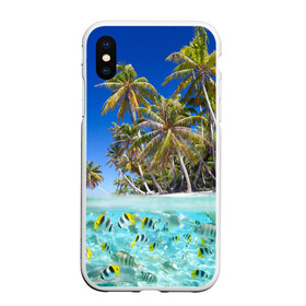 Чехол для iPhone XS Max матовый с принтом Таиланд в городе Новоалтайск, Силикон | Область печати: задняя сторона чехла, без боковых панелей | clouds | fish | nature | palm trees | sea | sky | thailand | tourism | water | вода | море | небо | облака | пальмы | природа | рыбки | таиланд | туризм