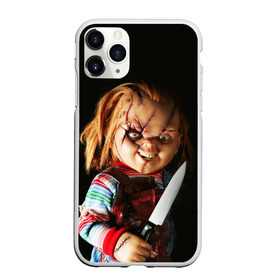 Чехол для iPhone 11 Pro матовый с принтом Чаки в городе Новоалтайск, Силикон |  | chucky | кино | кровь | кукла | нож | ужасы | чаки