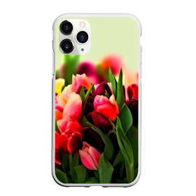 Чехол для iPhone 11 Pro матовый с принтом Букет тюльпанов в городе Новоалтайск, Силикон |  | flower | весна | цветочки | цветы