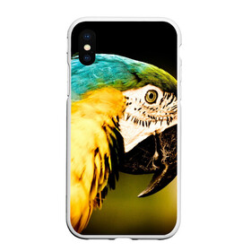 Чехол для iPhone XS Max матовый с принтом Попугай в городе Новоалтайск, Силикон | Область печати: задняя сторона чехла, без боковых панелей | Тематика изображения на принте: двое | классный | клюв | красивый | крылья | попугай | попугайчик | птица | птичка | радужный