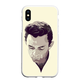 Чехол для iPhone XS Max матовый с принтом Джонни Кэш в городе Новоалтайск, Силикон | Область печати: задняя сторона чехла, без боковых панелей | Тематика изображения на принте: johnny cash