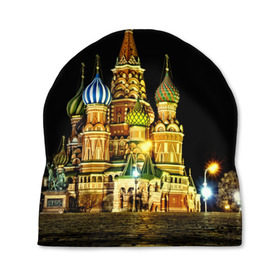 Шапка 3D с принтом Москва в городе Новоалтайск, 100% полиэстер | универсальный размер, печать по всей поверхности изделия | kremlin | moscow | russia | город | кремль | москва | ночь | огни | река