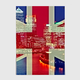 Постер с принтом Лондон в городе Новоалтайск, 100% бумага
 | бумага, плотность 150 мг. Матовая, но за счет высокого коэффициента гладкости имеет небольшой блеск и дает на свету блики, но в отличии от глянцевой бумаги не покрыта лаком | англия | великобритания | город | лондон | река | столица