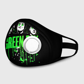 Маска из неопрена с принтом Green Day 4 в городе Новоалтайск, неопрен 100% | Форма огибающая нос. Резинки для ушей с дополнительной резинкой на затылке. Клапан для выдоха для активного дыхания при занятиях спортом. Эластичный материал маски и окантовки для лучшего растяжения и прилегания маски.  | american idiot | green day | грин дей | грин дэй