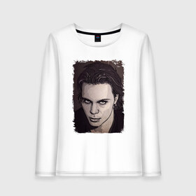 Женский лонгслив хлопок с принтом Ville Valo. Gone with the Sin в городе Новоалтайск, 100% хлопок |  | heartagram | him | love metal | ville valo | вилле вало | хим