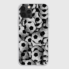 Чехол для iPhone 12 Pro Max с принтом Футбольный мяч в городе Новоалтайск, Силикон |  | паттерн | черно белый