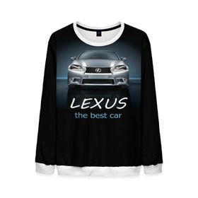 Мужской свитшот 3D с принтом Lexus the best car в городе Новоалтайск, 100% полиэстер с мягким внутренним слоем | круглый вырез горловины, мягкая резинка на манжетах и поясе, свободная посадка по фигуре | auto | авто | автомобиль | водитель | гиперкар | лексус | машина | суперкар | тачка