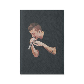 Обложка для паспорта матовая кожа с принтом Tyler Joseph в городе Новоалтайск, натуральная матовая кожа | размер 19,3 х 13,7 см; прозрачные пластиковые крепления | 21 pilots | tyler joseph | тайлер джозеф