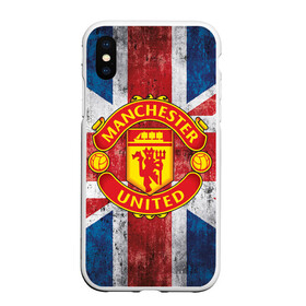 Чехол для iPhone XS Max матовый с принтом Manchester United №1! в городе Новоалтайск, Силикон | Область печати: задняя сторона чехла, без боковых панелей | Тематика изображения на принте: manchester united | манчестер | юнайтед