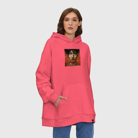 Худи SuperOversize хлопок с принтом HIM. Venus Doom в городе Новоалтайск, 70% хлопок, 30% полиэстер, мягкий начес внутри | карман-кенгуру, эластичная резинка на манжетах и по нижней кромке, двухслойный капюшон
 | heartagram | him | love metal | ville valo | вилле вало | хим