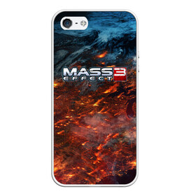 Чехол для iPhone 5/5S матовый с принтом Mass Effect в городе Новоалтайск, Силикон | Область печати: задняя сторона чехла, без боковых панелей | n7 | shepard | галактика | жнец | космос | масс | нормандия | планета | шепард | эффект
