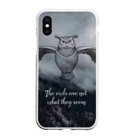 Чехол для iPhone XS Max матовый с принтом Twin Peaks в городе Новоалтайск, Силикон | Область печати: задняя сторона чехла, без боковых панелей | twin peaks | дэвид линч | лес | лора палмер | сова | твин пикс | туман