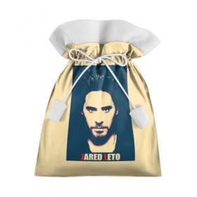 Подарочный 3D мешок с принтом Jared Leto в городе Новоалтайск, 100% полиэстер | Размер: 29*39 см | Тематика изображения на принте: 30 seconds to mars | 30 секунд до марса | jared leto | shannon | tomo | джаред лето