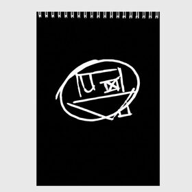 Скетчбук с принтом Logo в городе Новоалтайск, 100% бумага
 | 48 листов, плотность листов — 100 г/м2, плотность картонной обложки — 250 г/м2. Листы скреплены сверху удобной пружинной спиралью | art | logo | music | the neighbourhood | лого | музыка | поп | рок