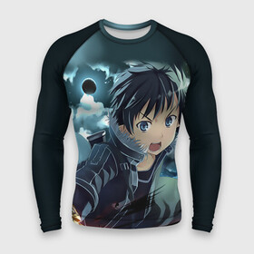 Мужской рашгард 3D с принтом Kirito агрессивный в городе Новоалтайск,  |  | anime | kirito | sao | sword art online | аниме | кирито | мастера меча онлайн