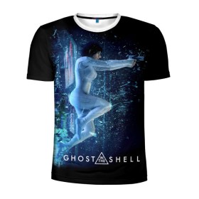 Мужская футболка 3D спортивная с принтом Ghost In The Shell 3 в городе Новоалтайск, 100% полиэстер с улучшенными характеристиками | приталенный силуэт, круглая горловина, широкие плечи, сужается к линии бедра | Тематика изображения на принте: anime | аниме | анимешник | анимешникам | девятый отдел | ко:каку кидо:тай | кусанаги | майор | мотоко | призрак в доспехах | спецподразделение по предотвращению захвата оболочки. мотоко кусанаги