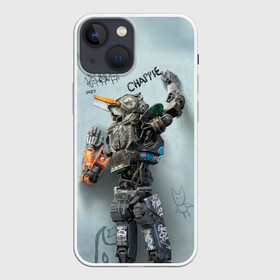 Чехол для iPhone 13 mini с принтом Чаппи в городе Новоалтайск,  |  | antwoord | chappie | die | ninja | yolandi | йоланди | ниндзя | робот