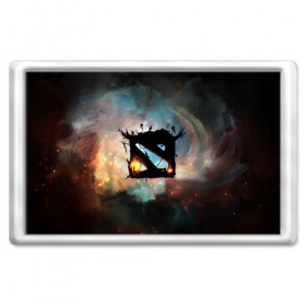 Магнит 45*70 с принтом Dota II в городе Новоалтайск, Пластик | Размер: 78*52 мм; Размер печати: 70*45 | dota | дота | дота2 | космос | лого