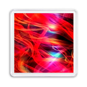 Магнит 55*55 с принтом Abstract glow в городе Новоалтайск, Пластик | Размер: 65*65 мм; Размер печати: 55*55 мм | color | colour | glim | glow | light | lights | shine | society | world | абстракция | блеск | великолепие | волны | глянец | дым | зеленый свет | лоск | свет | сияние | солнечный свет