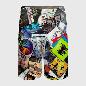 Детские спортивные шорты 3D с принтом Albums в городе Новоалтайск,  100% полиэстер
 | пояс оформлен широкой мягкой резинкой, ткань тянется
 | Тематика изображения на принте: music | rock | rock and roll | музыка | рок