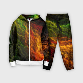 Детский костюм 3D с принтом Цветные линии в городе Новоалтайск,  |  | молния | пестрый | разноцветный