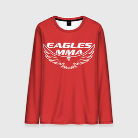 Мужской лонгслив 3D с принтом Eagles mma в городе Новоалтайск, 100% полиэстер | длинные рукава, круглый вырез горловины, полуприлегающий силуэт | maa | ufc | бои | бойцы | дагестан | единоборства | мма | орел | хабиб нурмагомедов
