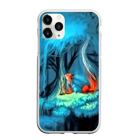 Чехол для iPhone 11 Pro матовый с принтом Лиса в городе Новоалтайск, Силикон |  | бабочки | лес | лесной дух | лиса | прикольные | природа | фэнтези