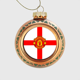 Стеклянный ёлочный шар с принтом Manchester united в городе Новоалтайск, Стекло | Диаметр: 80 мм | 3д | fc | manchester united | mu | англия | британия | игра | канониры | красные дьяволы | лондон | манчестер | мю | флаг | флаг британии | футбол | эмблема