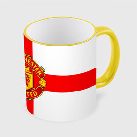 Кружка с полной запечаткой с принтом Manchester united в городе Новоалтайск, керамика | ёмкость 330 мл | 3д | fc | manchester united | mu | англия | британия | игра | канониры | красные дьяволы | лондон | манчестер | мю | флаг | флаг британии | футбол | эмблема