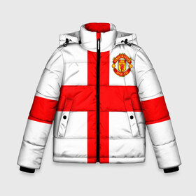 Зимняя куртка для мальчиков 3D с принтом Manchester united в городе Новоалтайск, ткань верха — 100% полиэстер; подклад — 100% полиэстер, утеплитель — 100% полиэстер | длина ниже бедра, удлиненная спинка, воротник стойка и отстегивающийся капюшон. Есть боковые карманы с листочкой на кнопках, утяжки по низу изделия и внутренний карман на молнии. 

Предусмотрены светоотражающий принт на спинке, радужный светоотражающий элемент на пуллере молнии и на резинке для утяжки | 3d | 3д | fc | manchester united | mu | англия | британия | игра | канониры | красные дьяволы | лондон | манчестер | мю | флаг | флаг британии | футбол | эмблема