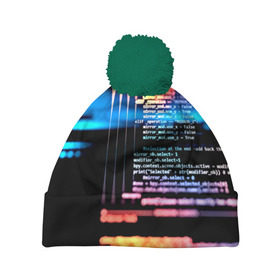 Шапка 3D c помпоном с принтом Programming в городе Новоалтайск, 100% полиэстер | универсальный размер, печать по всей поверхности изделия | 3d | codding | coding | computer | programing | админам | информатика | программа | программистам | программный код