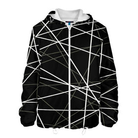 Мужская куртка 3D с принтом geometry texture в городе Новоалтайск, ткань верха — 100% полиэстер, подклад — флис | прямой крой, подол и капюшон оформлены резинкой с фиксаторами, два кармана без застежек по бокам, один большой потайной карман на груди. Карман на груди застегивается на липучку | Тематика изображения на принте: геометрия | грани | изгиб | линии | полигоны | полосы | текстура