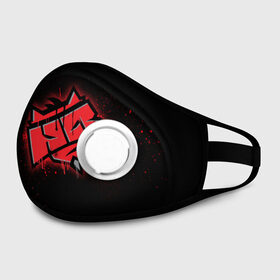 Маска из неопрена с принтом cs:go - HellRaisers (Black collection) в городе Новоалтайск, неопрен 100% | Форма огибающая нос. Резинки для ушей с дополнительной резинкой на затылке. Клапан для выдоха для активного дыхания при занятиях спортом. Эластичный материал маски и окантовки для лучшего растяжения и прилегания маски.  | 0x000000123 | csgo | hellraisers | hr | ксго | хелрейзерс