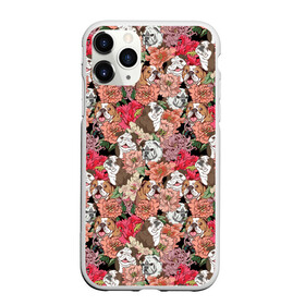 Чехол для iPhone 11 Pro Max матовый с принтом Dogs and flowers в городе Новоалтайск, Силикон |  | Тематика изображения на принте: boxer | cute | dog | flower | flowers | love | lovely | summer | боксер | бульдог | летний | лето | пес | пионы | собака | собачка | цветочный | цветы