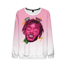 Мужской свитшот 3D с принтом Lil Uzi Vert в городе Новоалтайск, 100% полиэстер с мягким внутренним слоем | круглый вырез горловины, мягкая резинка на манжетах и поясе, свободная посадка по фигуре | Тематика изображения на принте: lil uzi vert | uzi no uzi