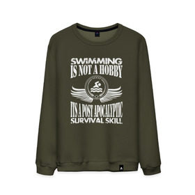 Мужской свитшот хлопок с принтом Swimming в городе Новоалтайск, 100% хлопок |  | Тематика изображения на принте: swim | swimming | плавание | пловец